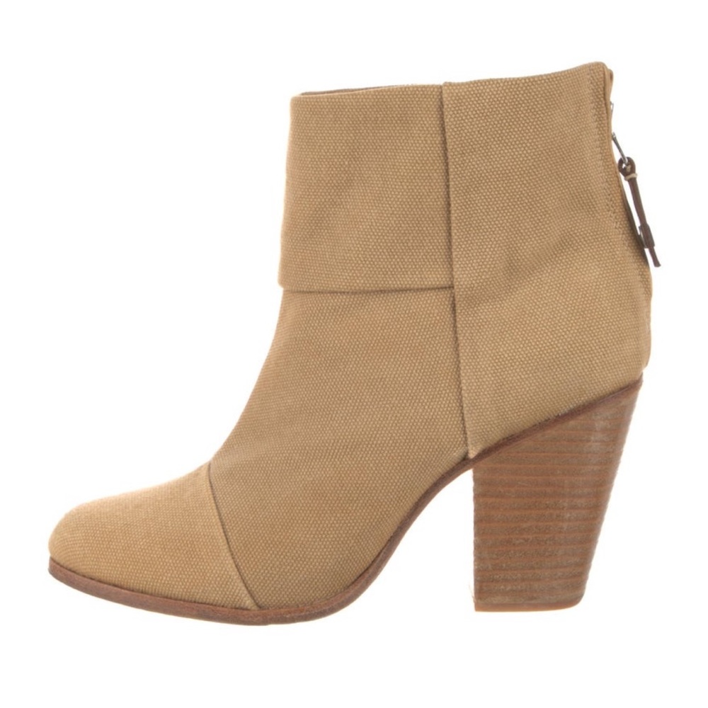 Rag & Bone canvas heeled boot